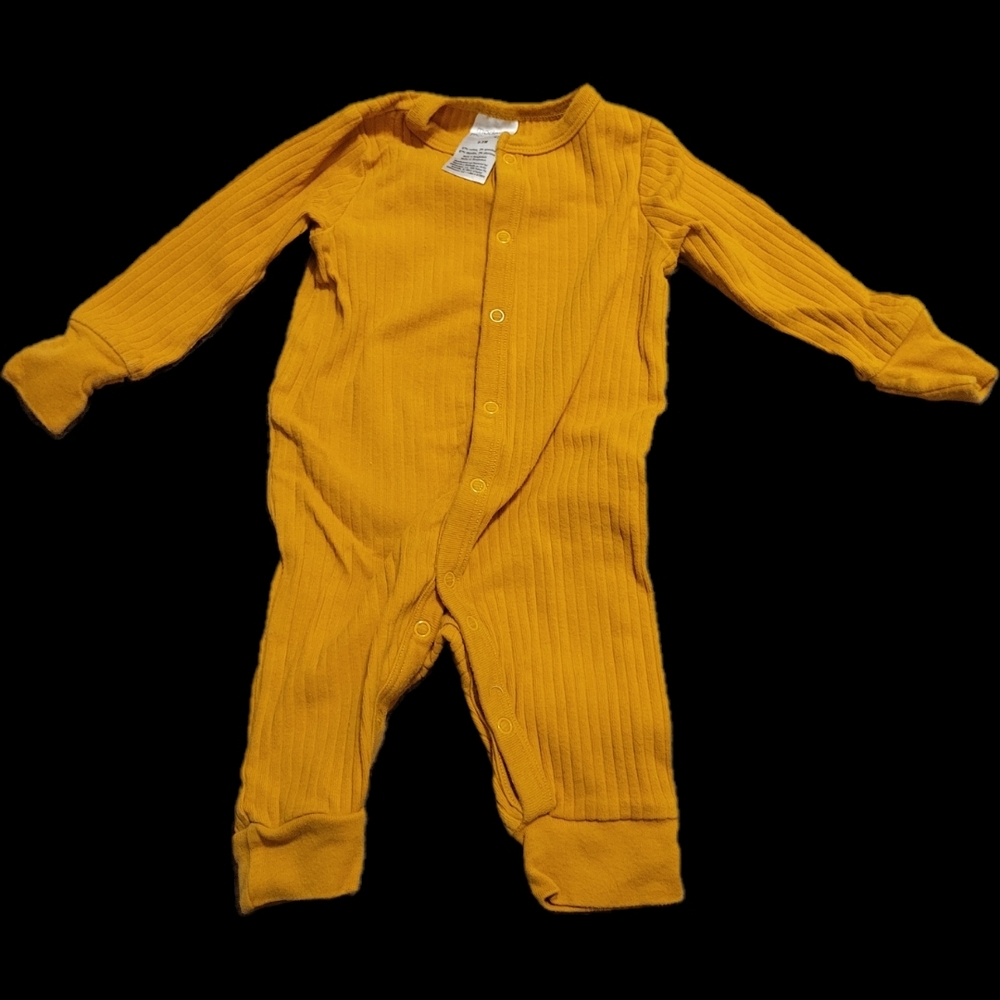Baby Onesie in Mustard Yellow